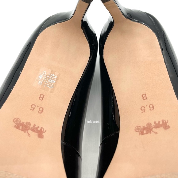 🆕 HOST PICK💕 Coach Devon Patent Leather Heels, 6.5, Nearly New - Picture 4 of 14